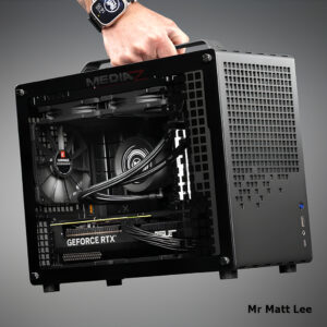 เคส mATX อลูมิเนียมอัลลอยด์ หิ้วได้ รับการ์ดยาว สีดำ ขาว ส้ม ชมพู MediaZ Case Z20 jonsbo