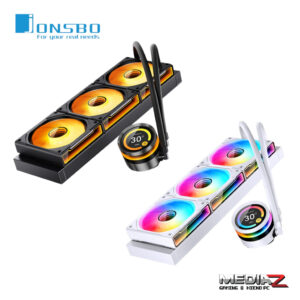 Jonsbo TF2-360SC mm BLACK WHITE LCD CPU LIQUID Cooler ชุดนํ้า 3ตอน มีหน้าจอแสดงอุณหภูมิ