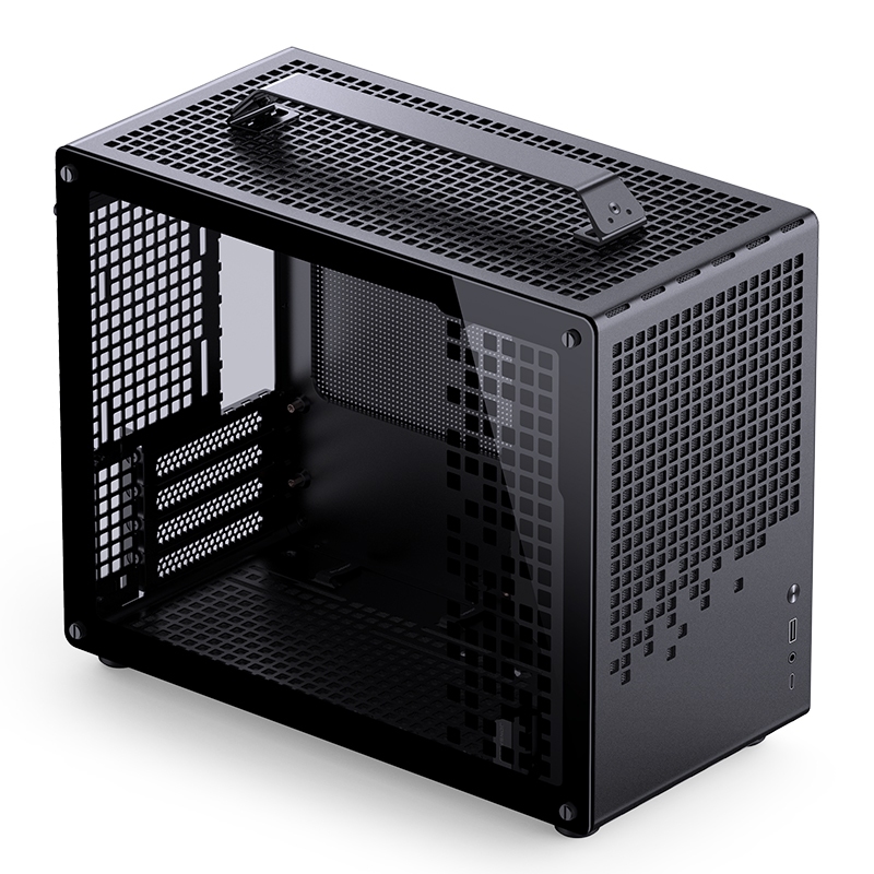 เคส mATX อลูมิเนียมอัลลอยด์ หิ้วได้ รับการ์ดยาว สีดำ ขาว ส้ม ชมพู MediaZ Case Z20 jonsbo - Image 2