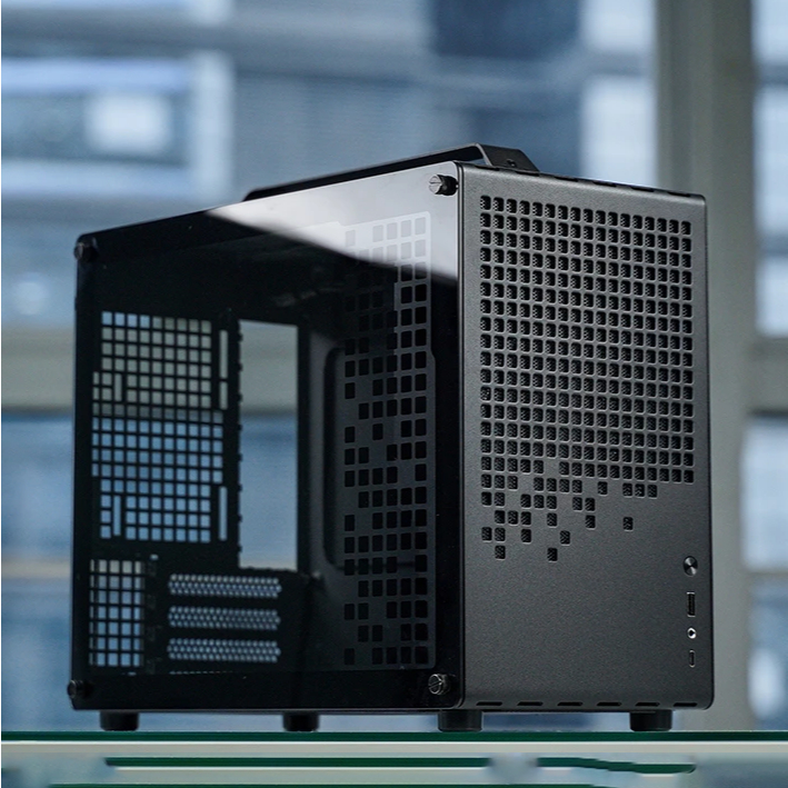 เคส mATX อลูมิเนียมอัลลอยด์ หิ้วได้ รับการ์ดยาว สีดำ ขาว ส้ม ชมพู MediaZ Case Z20 jonsbo - Image 3