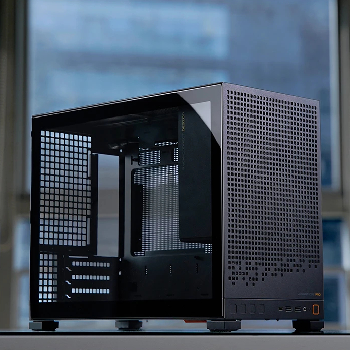 เคส mATX สีดำ ขาว เล็ก หรู เย็น โปร่ง5ด้าน รับการ์ดยาว ชุดน้ำ2ตอน Jonsbo D32 std pro Micro - Image 5