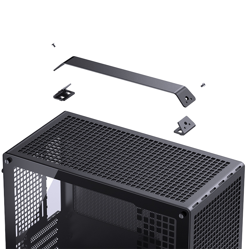 เคส mATX อลูมิเนียมอัลลอยด์ หิ้วได้ รับการ์ดยาว สีดำ ขาว ส้ม ชมพู MediaZ Case Z20 jonsbo - Image 5