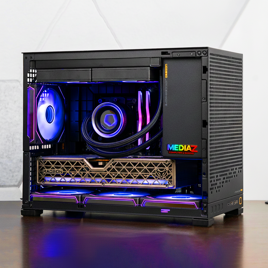 เคส mATX สีดำ ขาว เล็ก หรู เย็น โปร่ง5ด้าน รับการ์ดยาว ชุดน้ำ2ตอน Jonsbo D32 std pro Micro - Image 7