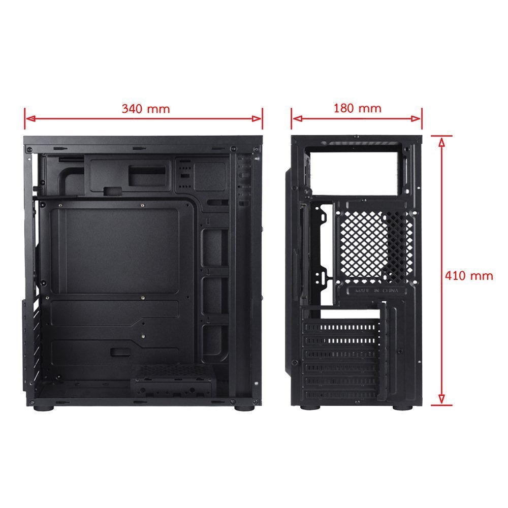 ส่งทันที เคส ATX รับการ์ดจอ3พัดลม 330มม. ตะแกรงหน้า เย็น MediaZShop case vc 1921a venuz - Image 7