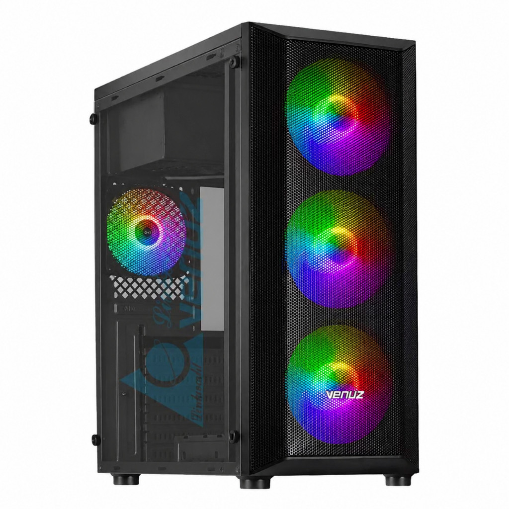 ส่งทันที เคส ATX รับการ์ดจอ3พัดลม 330มม. ตะแกรงหน้า เย็น MediaZShop case vc 1921a venuz - Image 8
